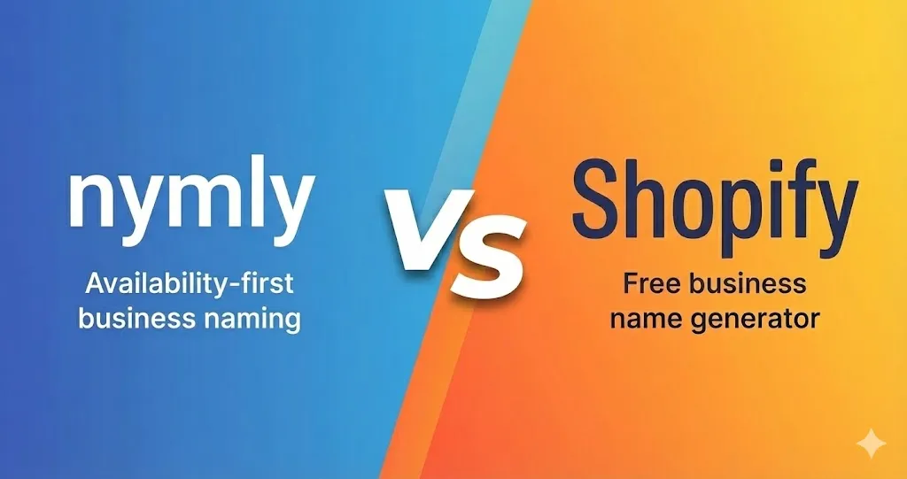 Nymly vs Shopify Business Name Generator: Which is Better? (2026)